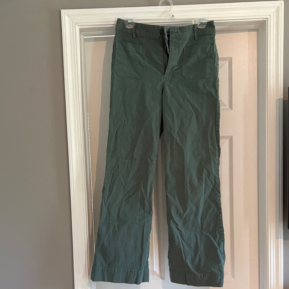 J. Crew Olive Green Straight-Leg Chinos